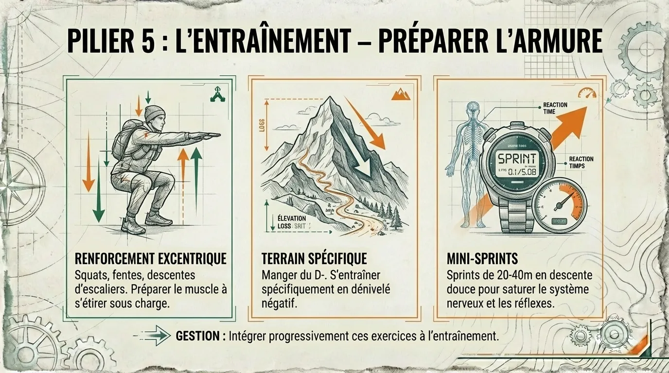 Renforcement, terrain spécifique et mini-sprints