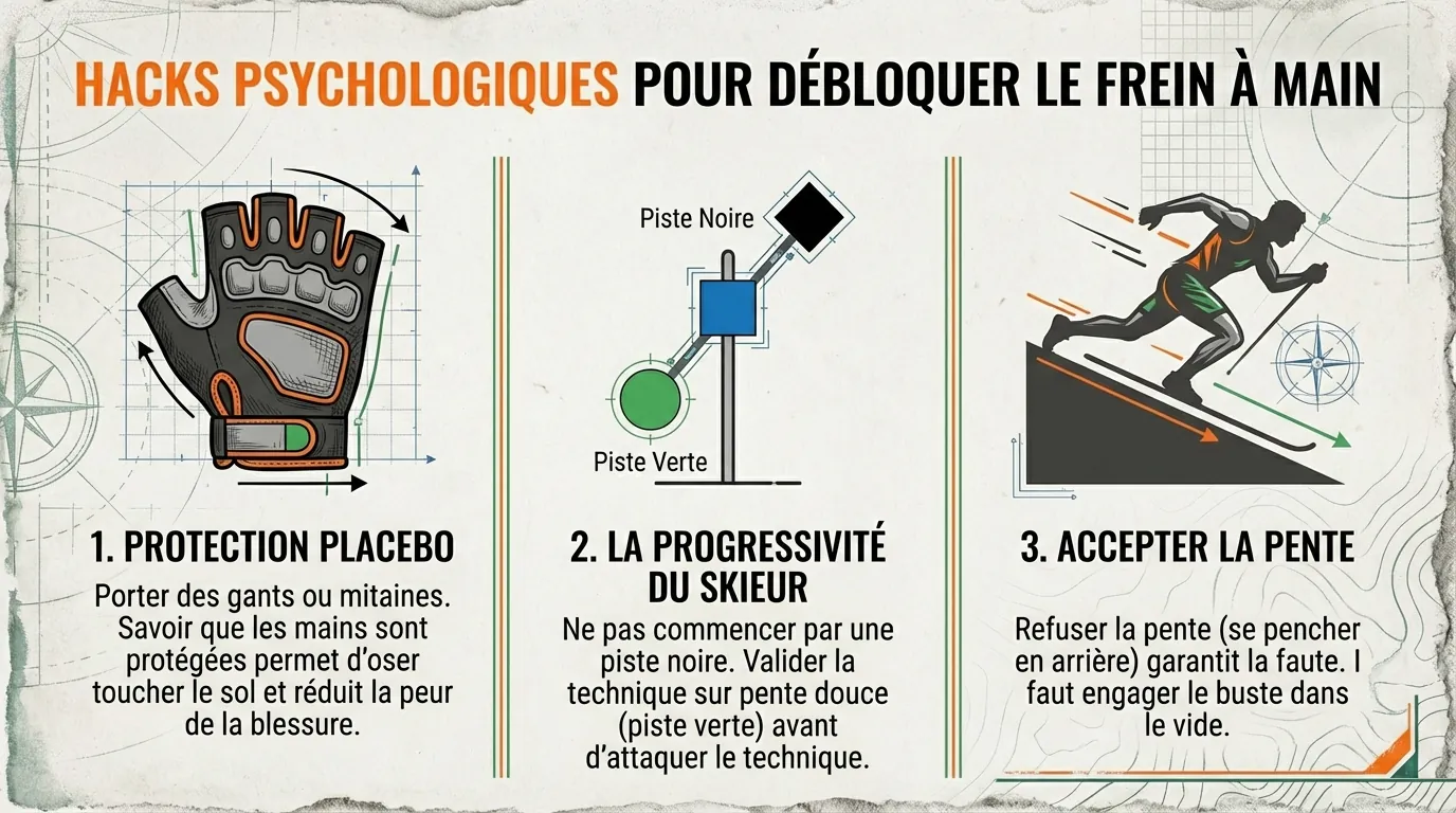 Trois astuces psychologiques pour la descente