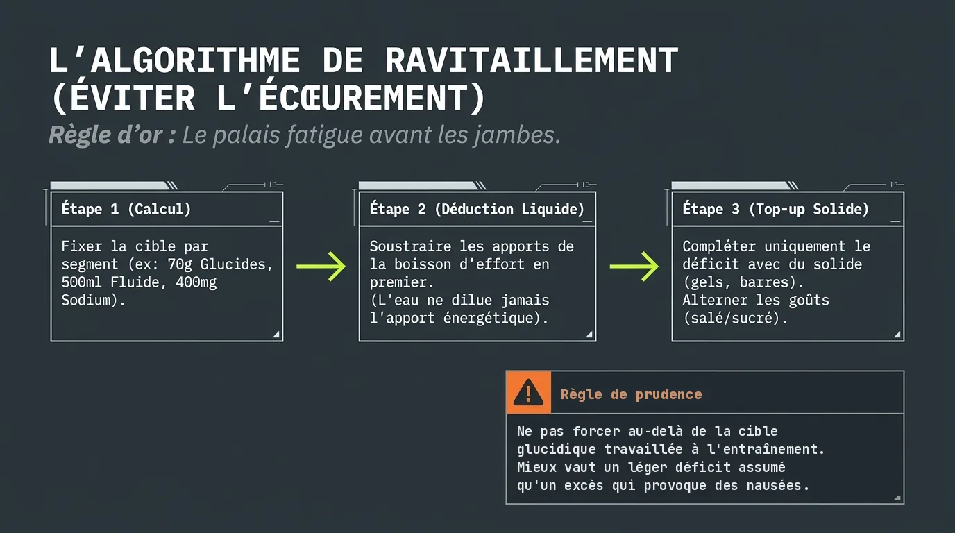L'algorithme de ravitaillement pour éviter l'écœurement