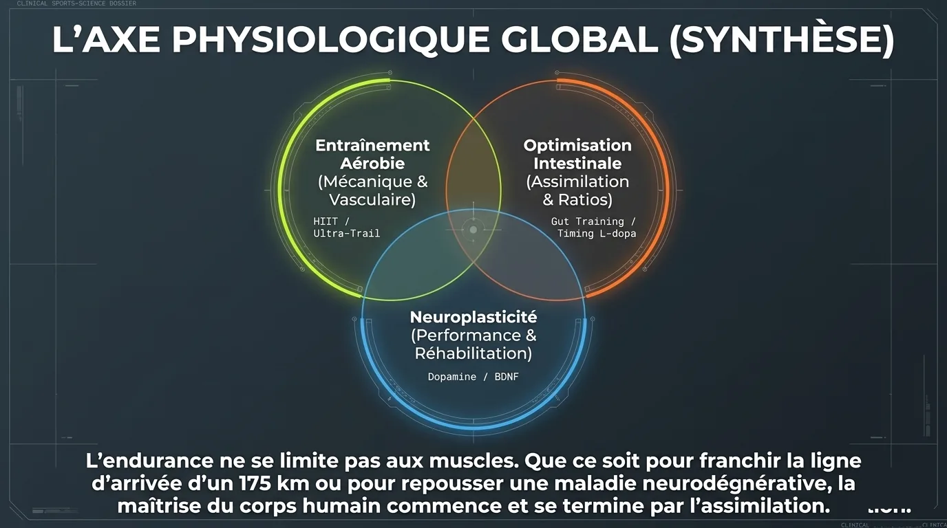 L'axe physiologique global : entraînement, intestin, neuroplasticité